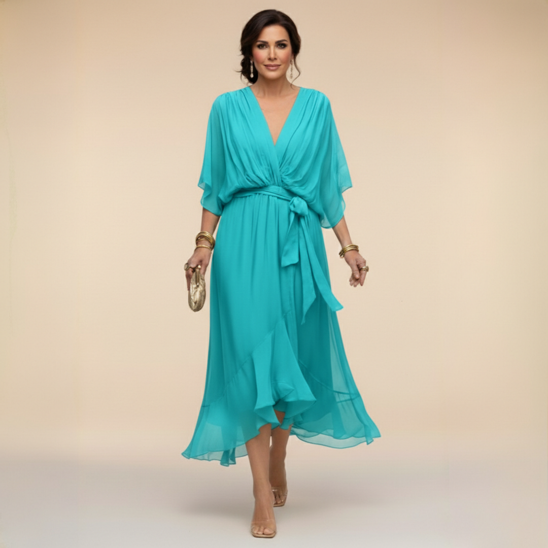 Monica | vestito con scollo a V
