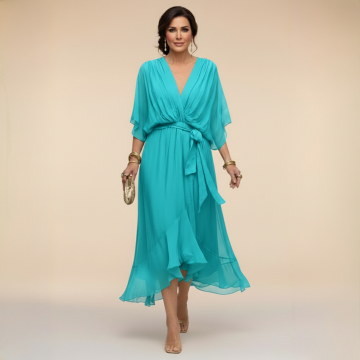 Monica | vestito con scollo a V