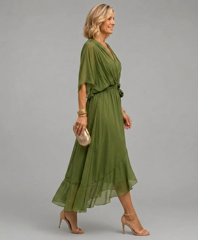 Monica | vestito con scollo a V