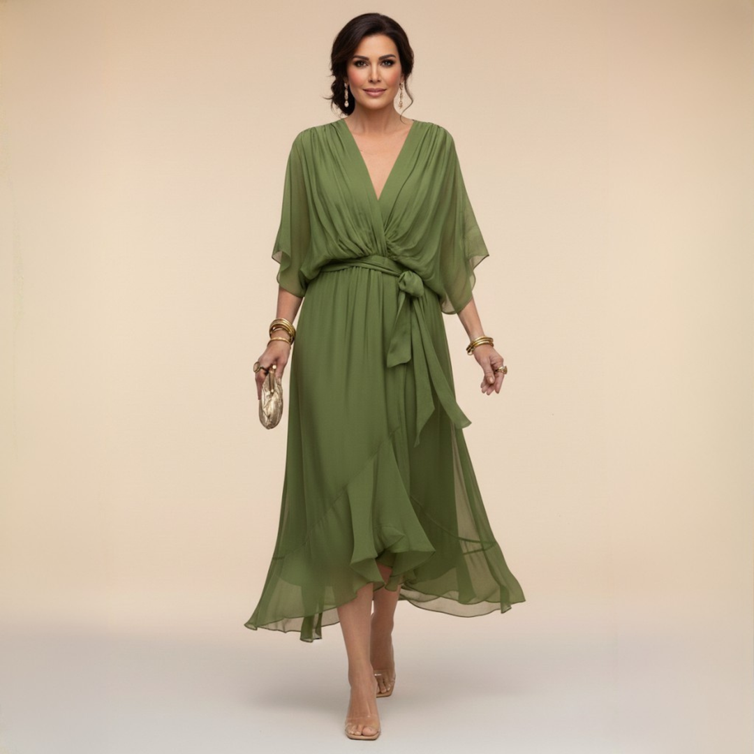 Monica | vestito con scollo a V