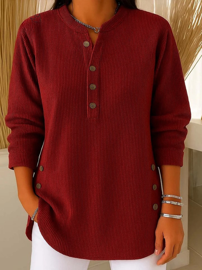 Neva | Tunica Henley con bottoni