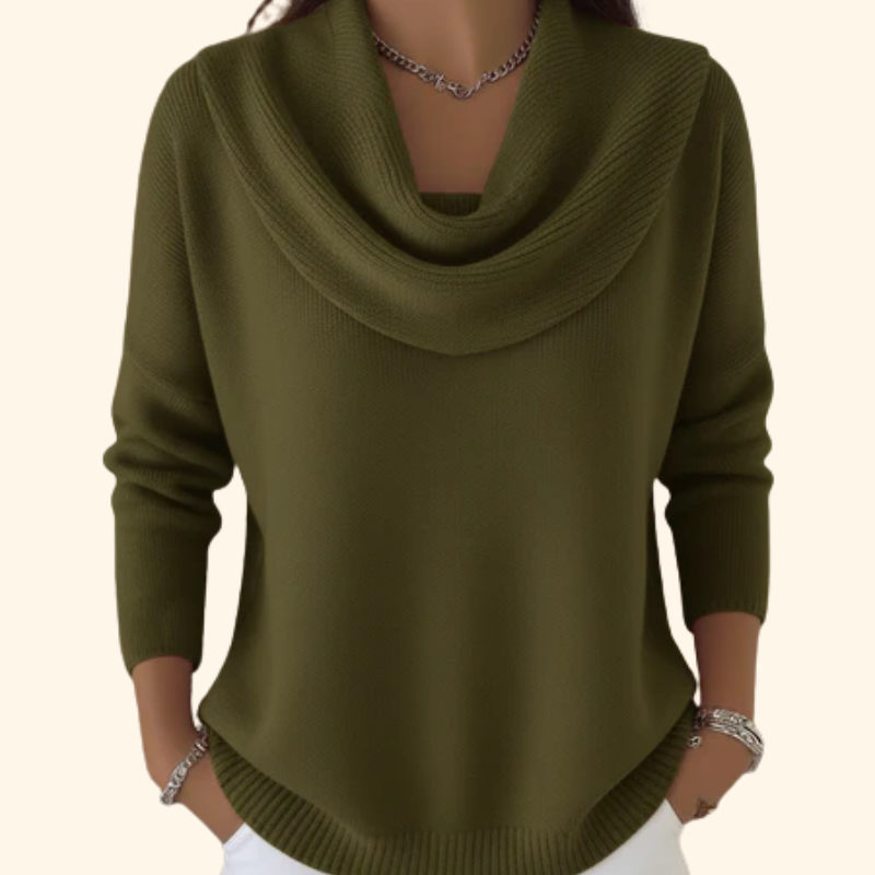 Juliette | Maglione con collo a drappeggio
