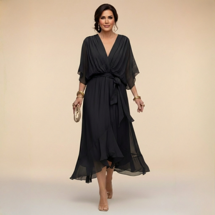 Monica | vestito con scollo a V