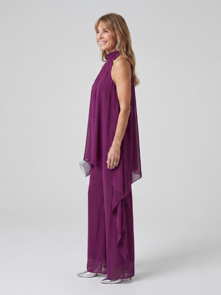 Bearim | Set tunica asimmetrica con scollo a halter