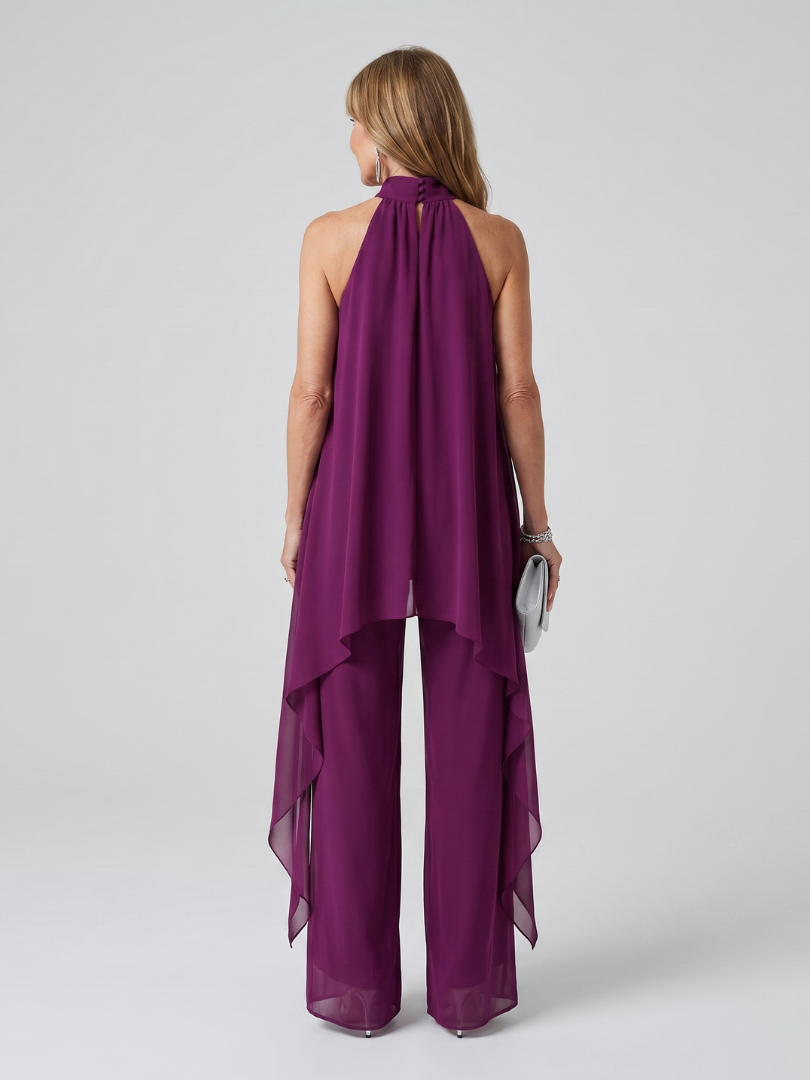 Bearim | Set tunica asimmetrica con scollo a halter
