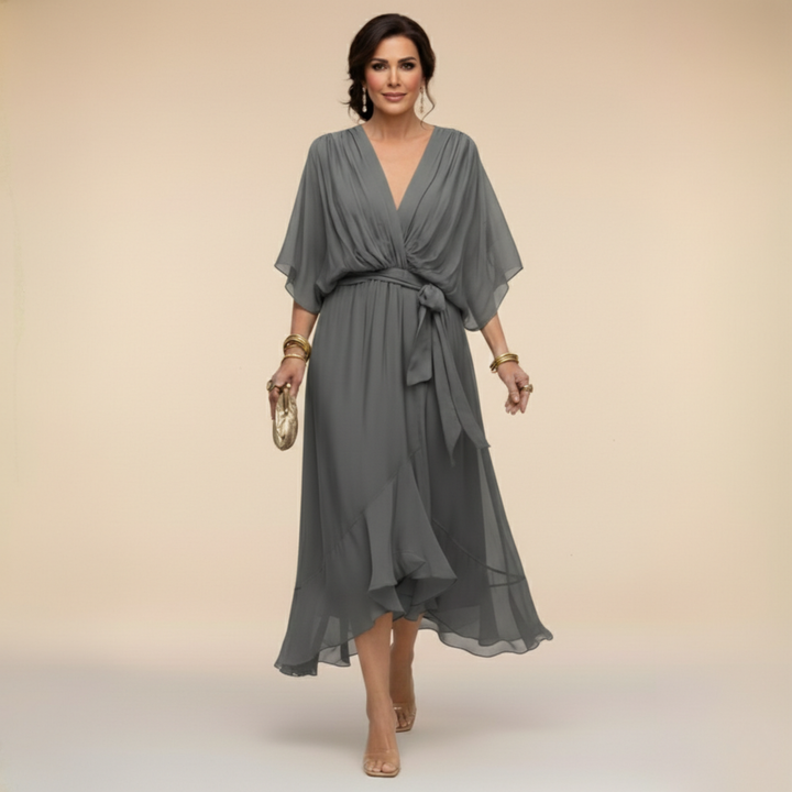 Monica | vestito con scollo a V