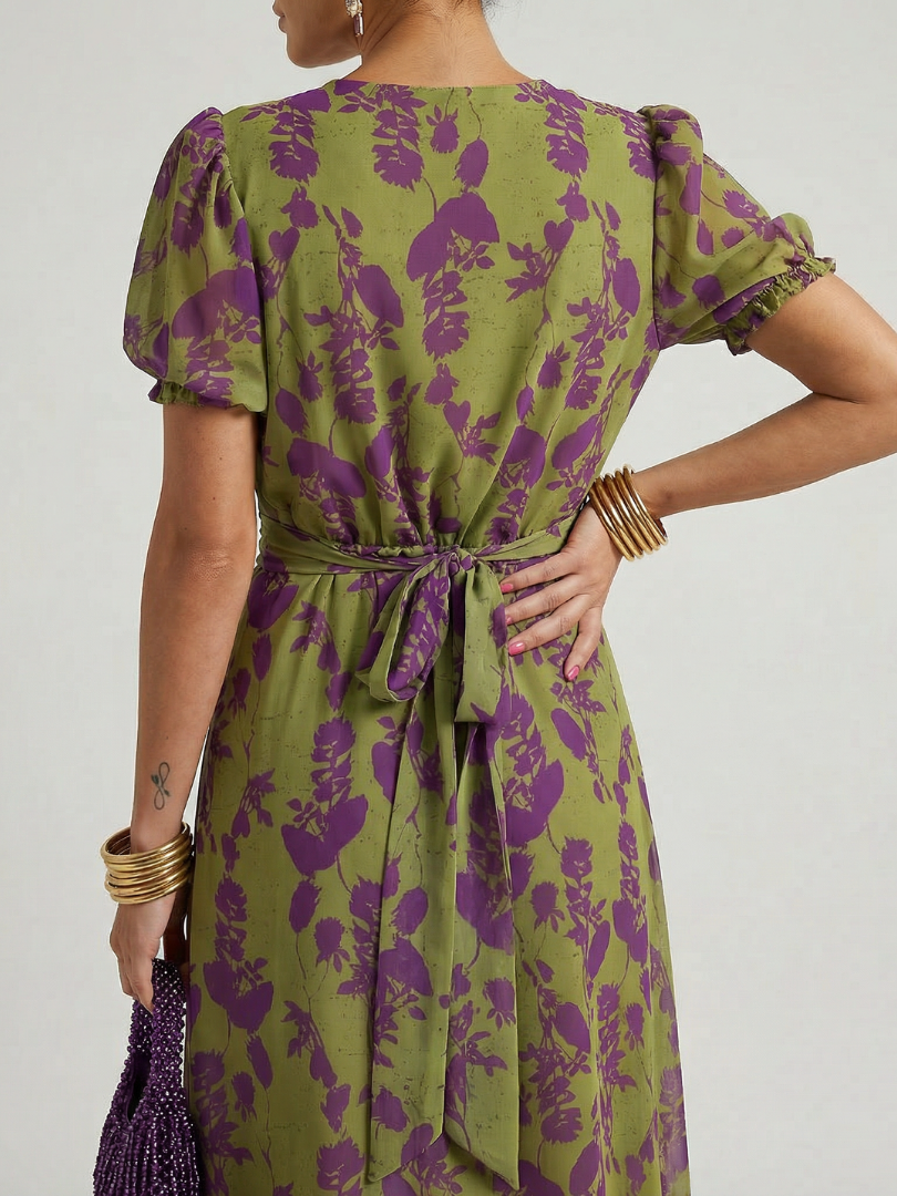 Virel | Vestito midi floreale dal taglio rilassato