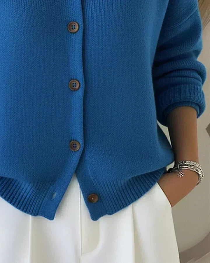 Vespera | Cardigan con colletto a bottoni
