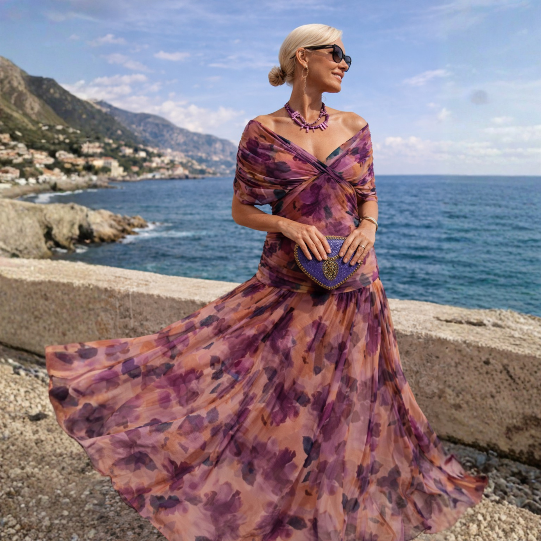 Lydia | Abito lungo a spalle scoperte