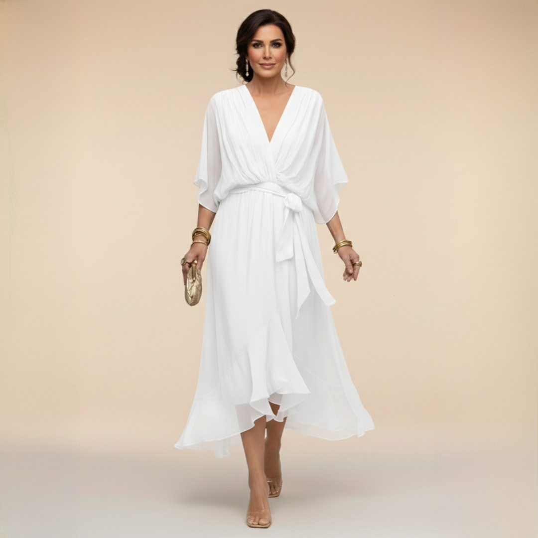 Monica | vestito con scollo a V