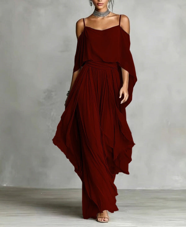 Renata set due pezzi bordeaux