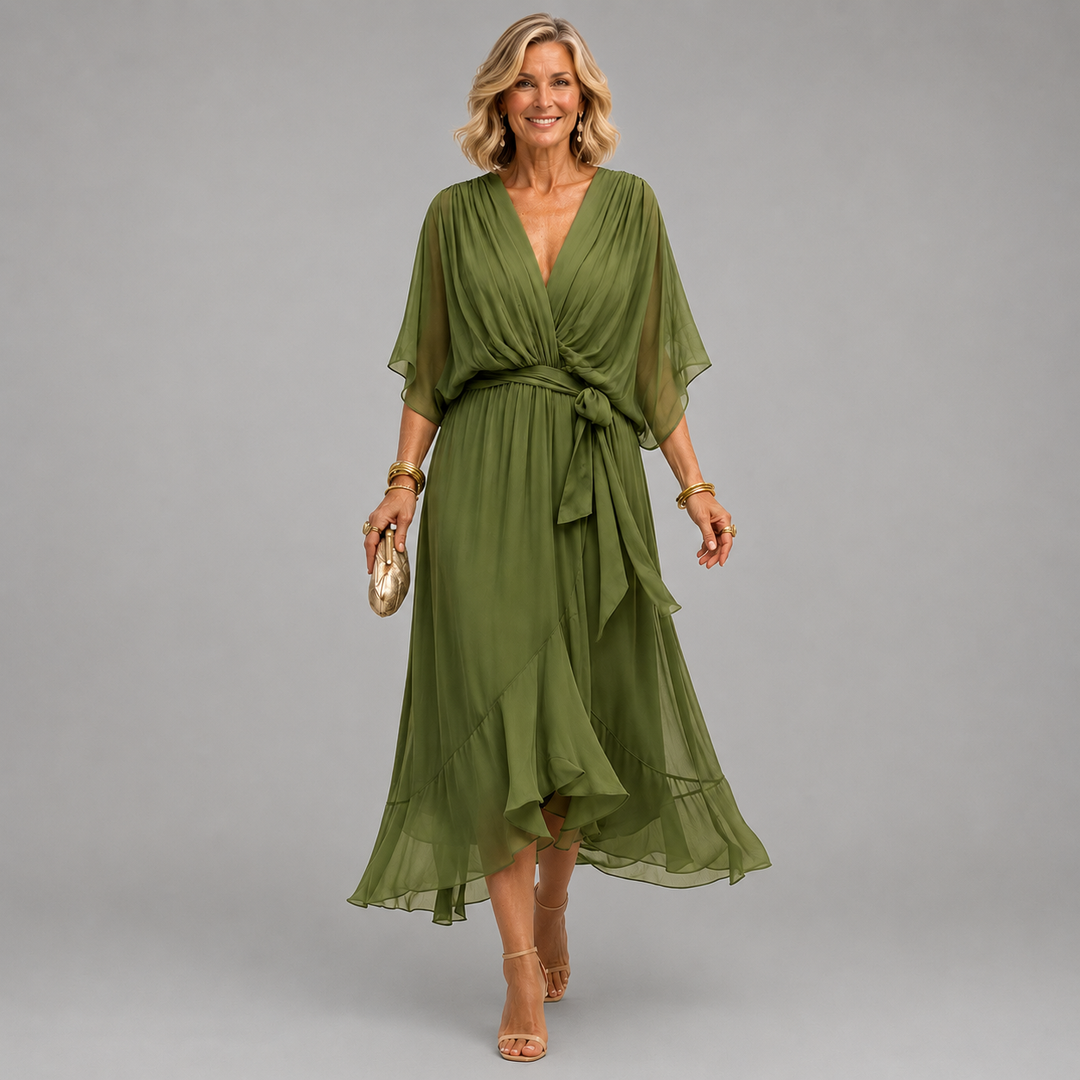 Monica | vestito con scollo a V