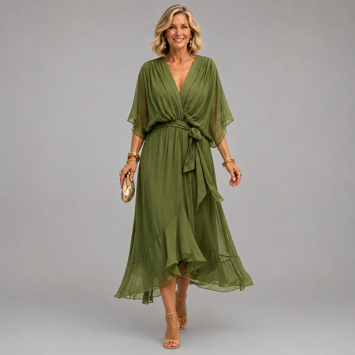 Monica | vestito con scollo a V