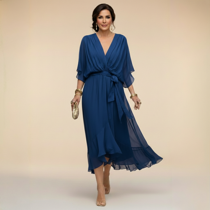 Monica | vestito con scollo a V