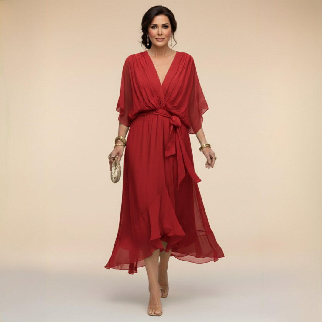 Monica | vestito con scollo a V