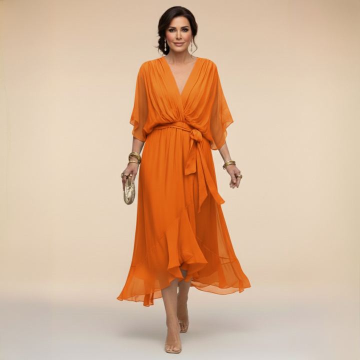 Monica | vestito con scollo a V