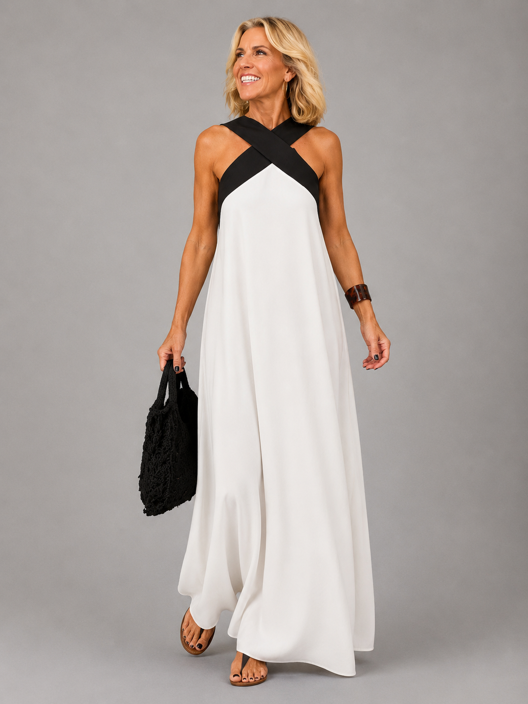 Velora | Abito lungo elegante a incrocio