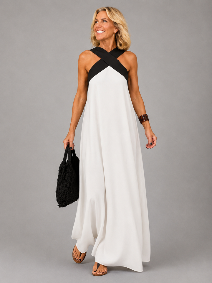 Velora | Abito lungo elegante a incrocio