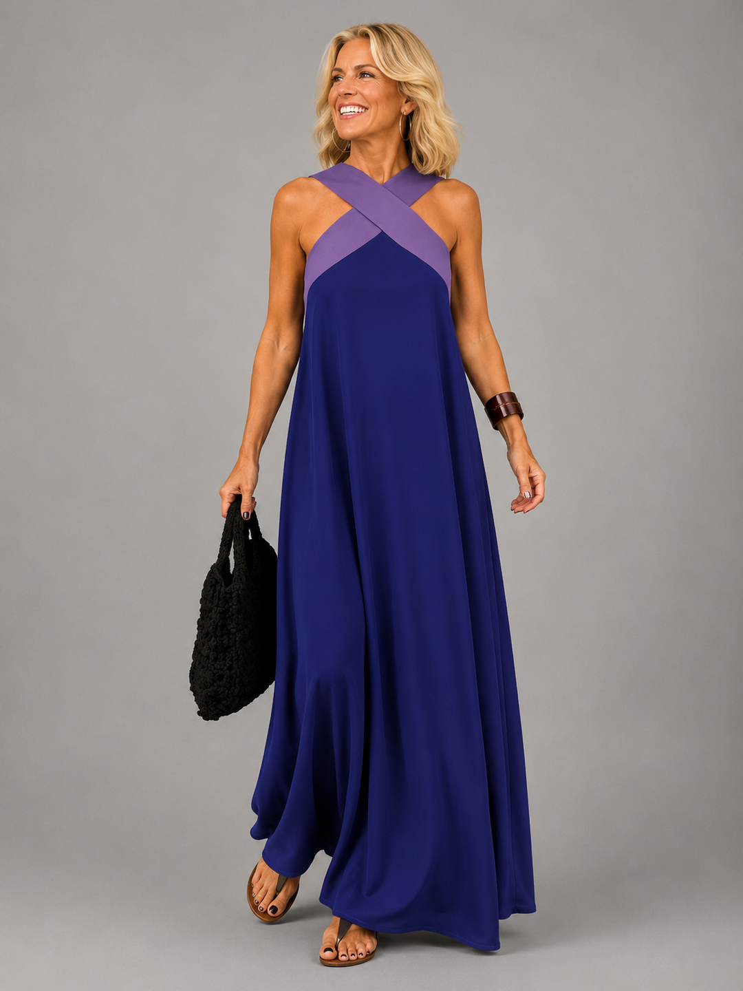 Velora | Abito lungo elegante a incrocio