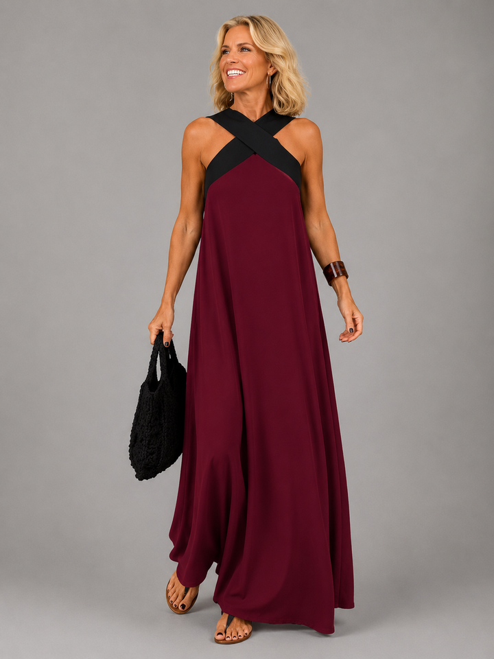 Velora | Abito lungo elegante a incrocio