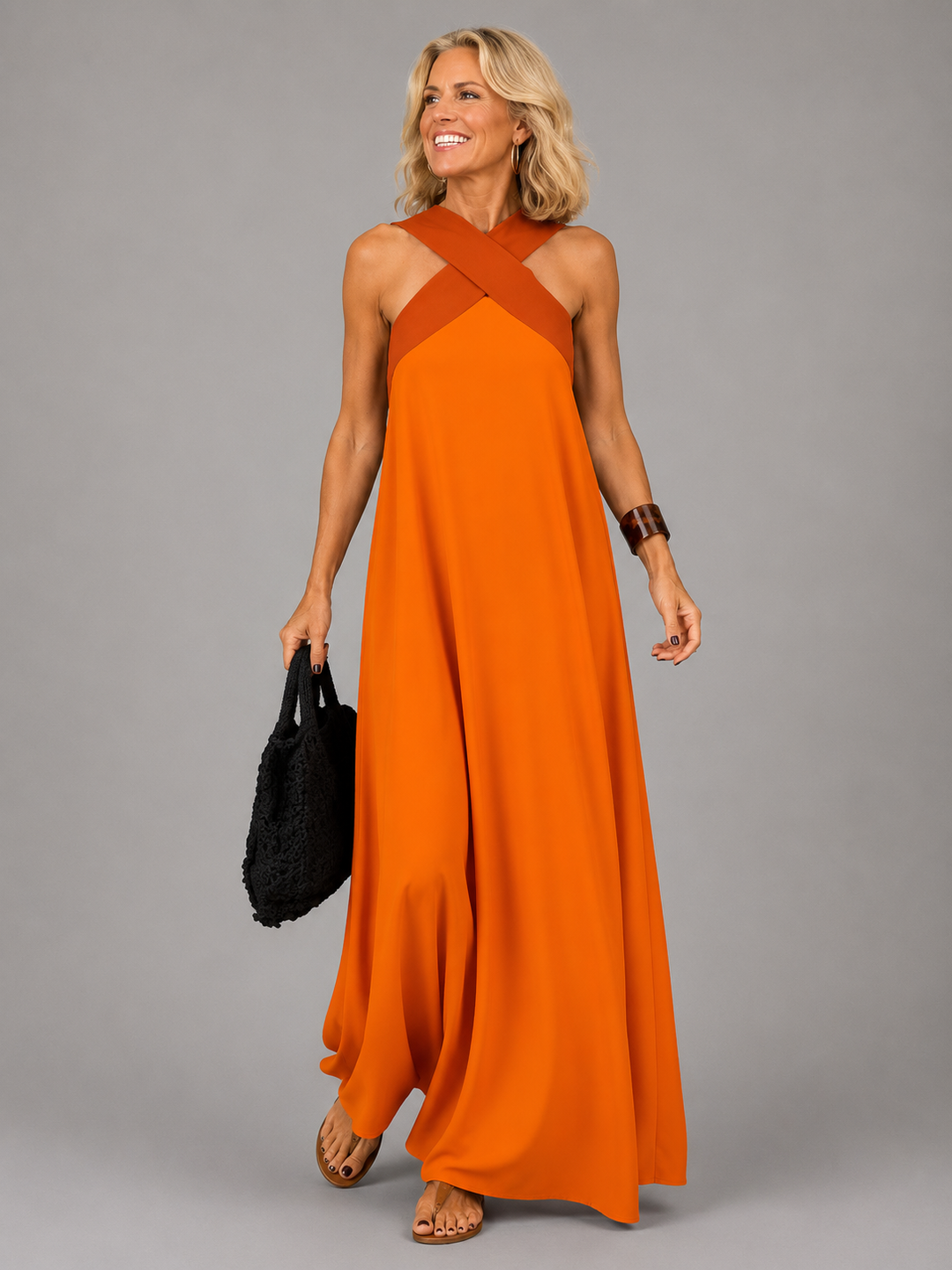 Velora | Abito lungo elegante a incrocio