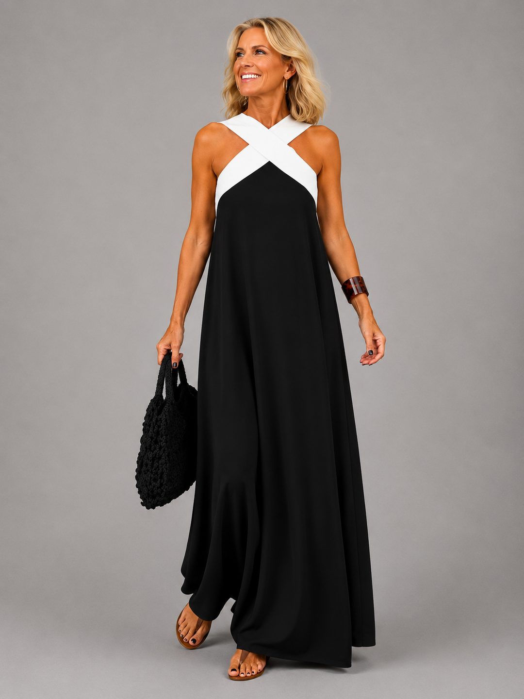 Velora | Abito lungo elegante a incrocio