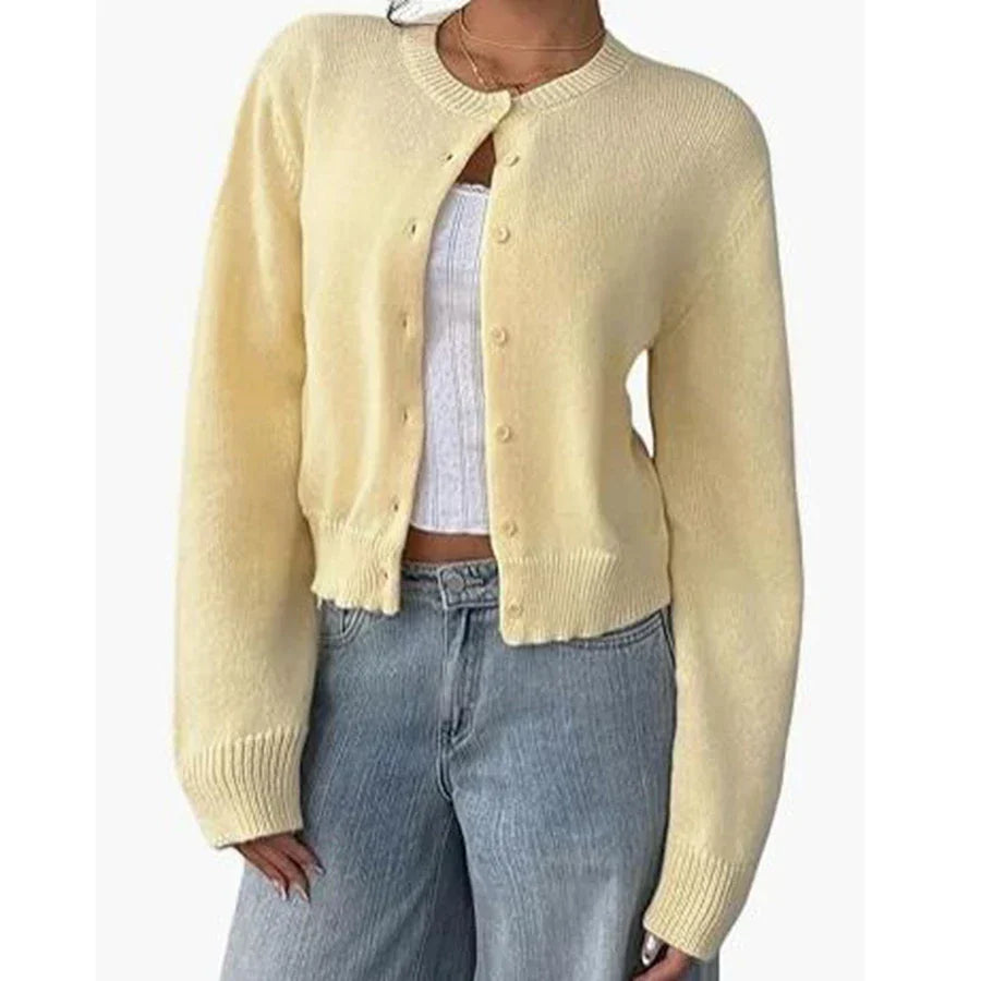 Nives | Cardigan classico con bottoni