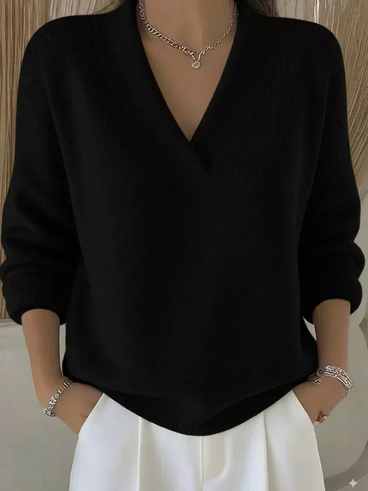 Vivelle | Maglione rilassato con scollo a V
