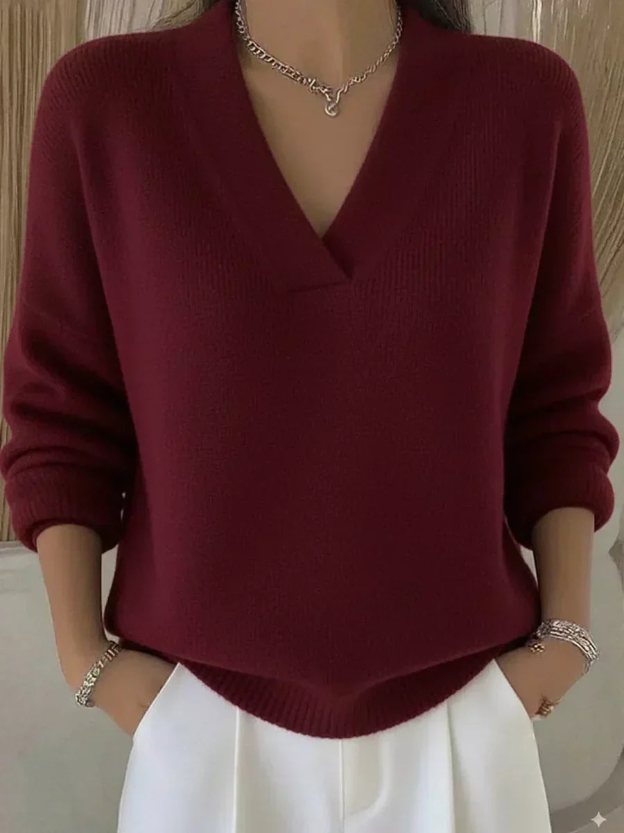 Vivelle | Maglione rilassato con scollo a V