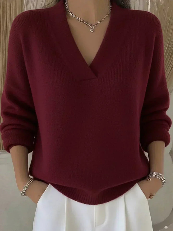 Vivelle | Maglione rilassato con scollo a V