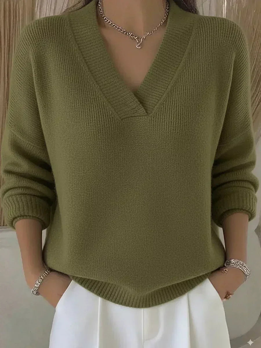 Vivelle | Maglione rilassato con scollo a V