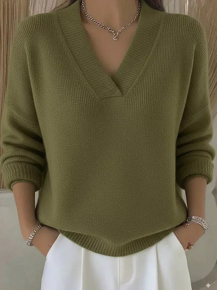 Vivelle | Maglione rilassato con scollo a V