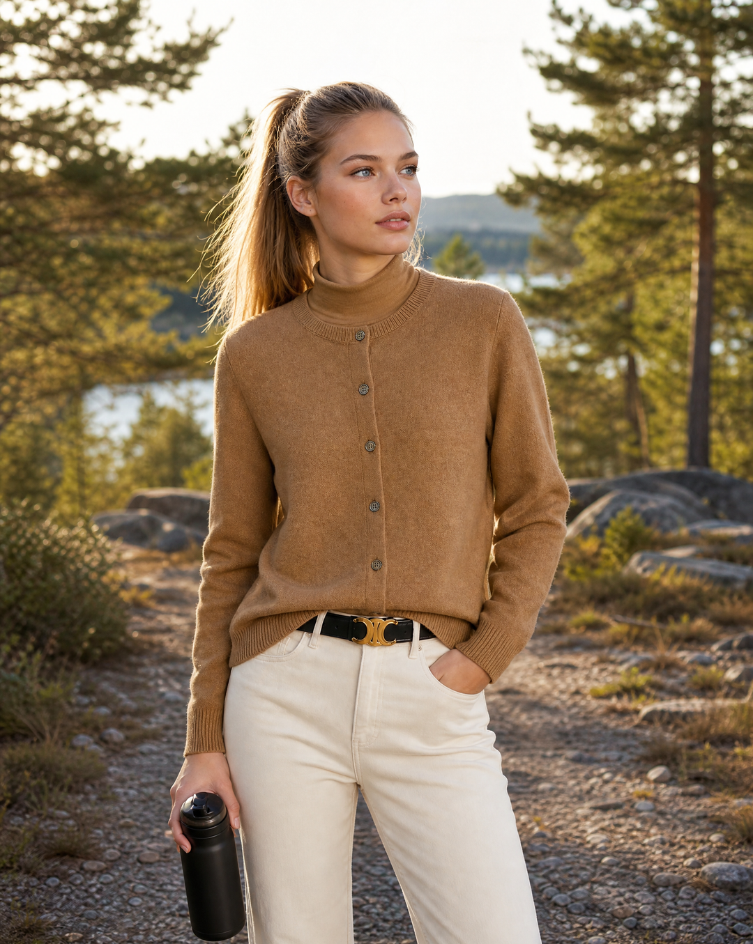 Gilda | Cardigan morbido con bottoni