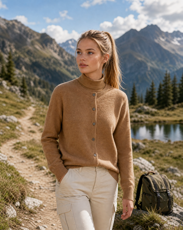Gilda | Cardigan morbido con bottoni