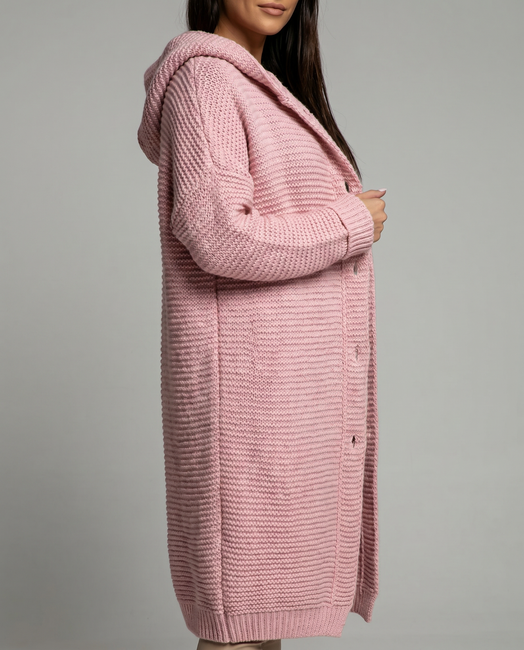 Cloe | Cardigan oversize con cappuccio