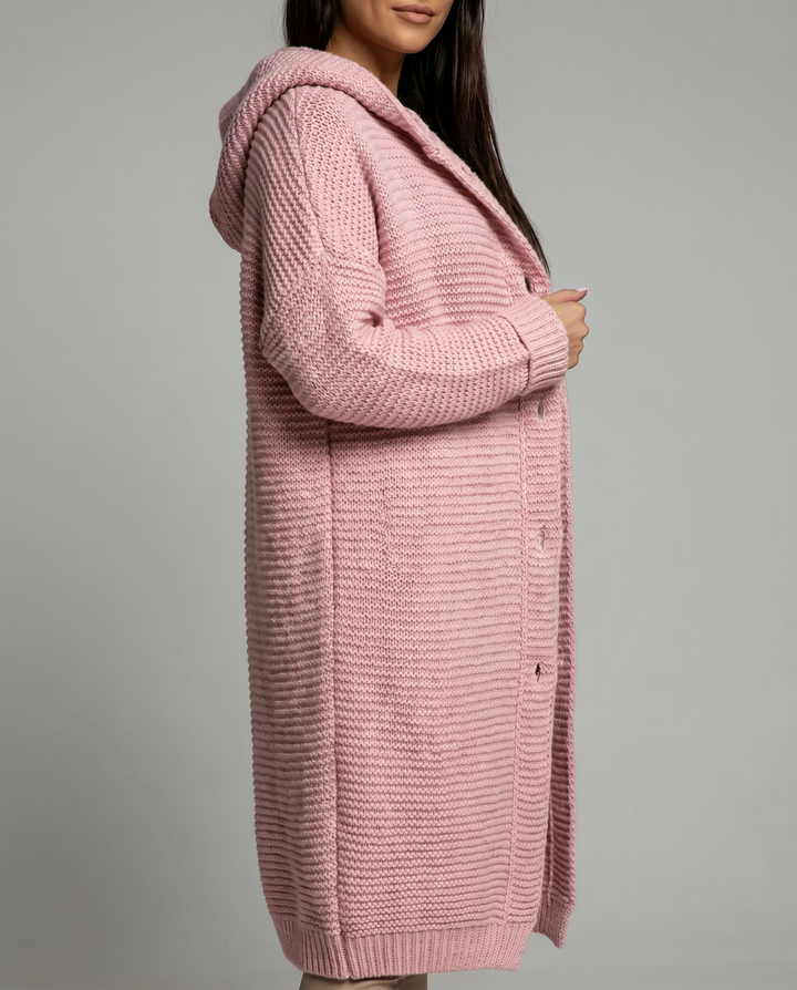 Cloe | Cardigan oversize con cappuccio