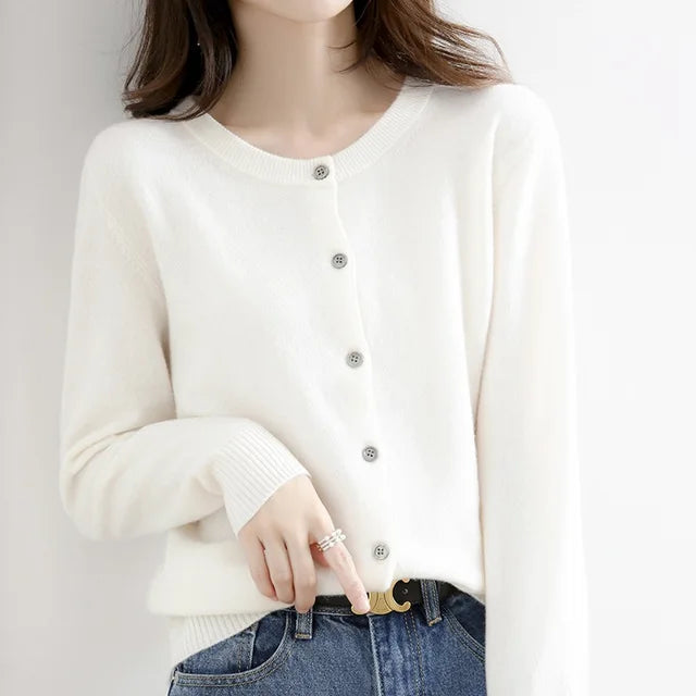 Gilda | Cardigan morbido con bottoni