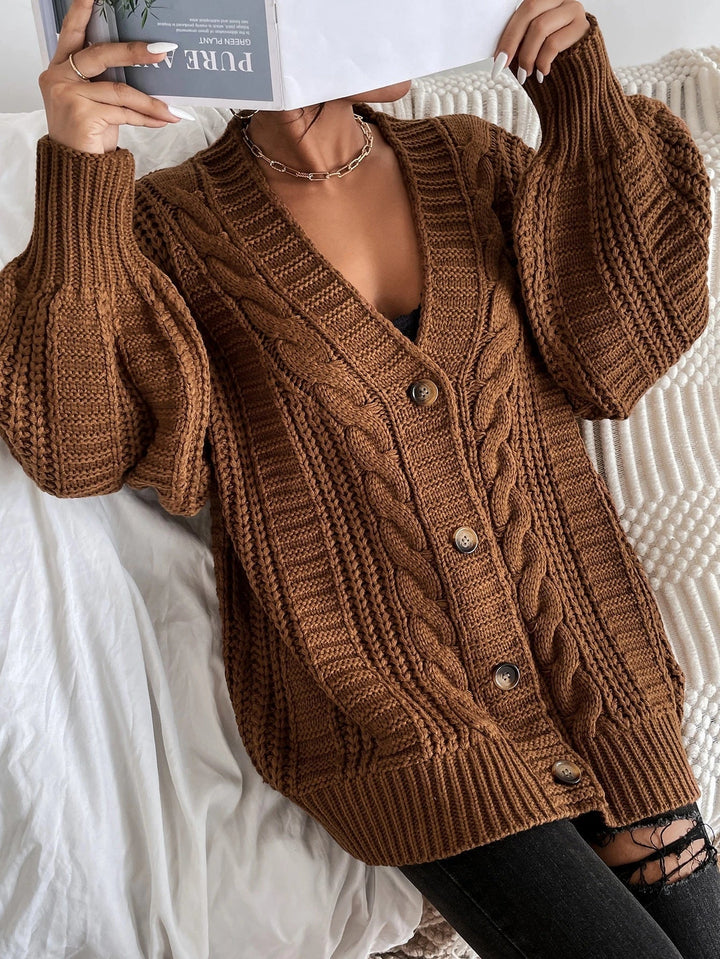 Fiammetta | Cardigan oversize a trecce