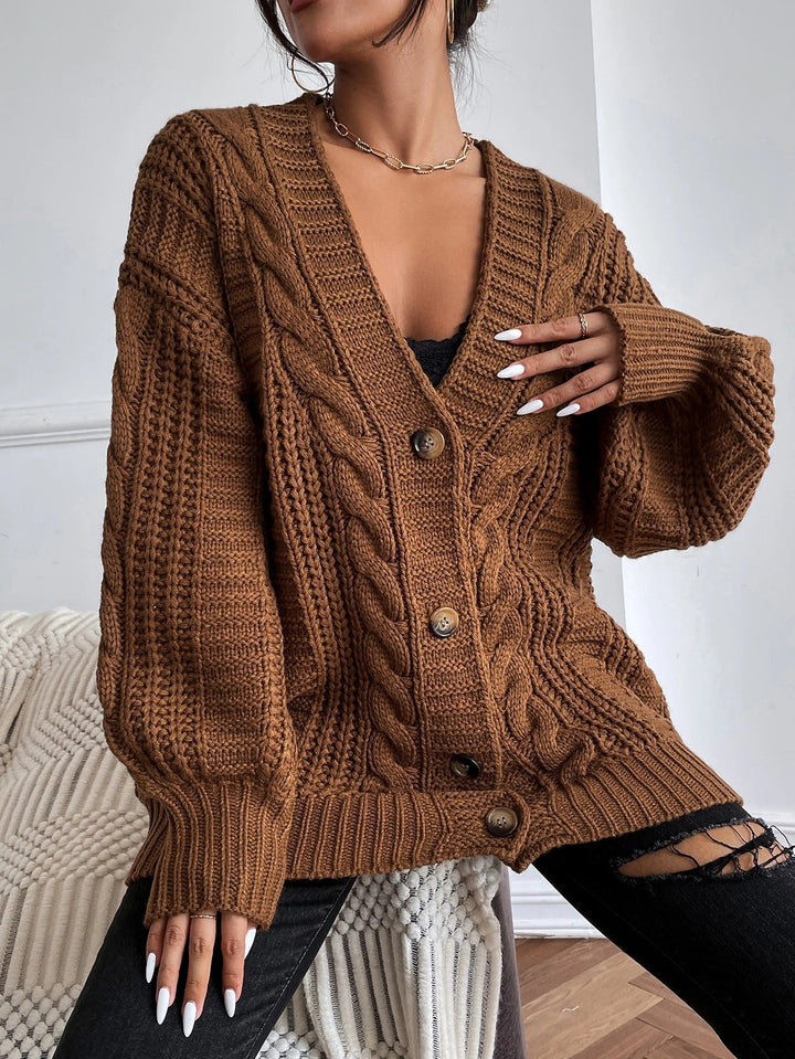 Fiammetta | Cardigan oversize a trecce