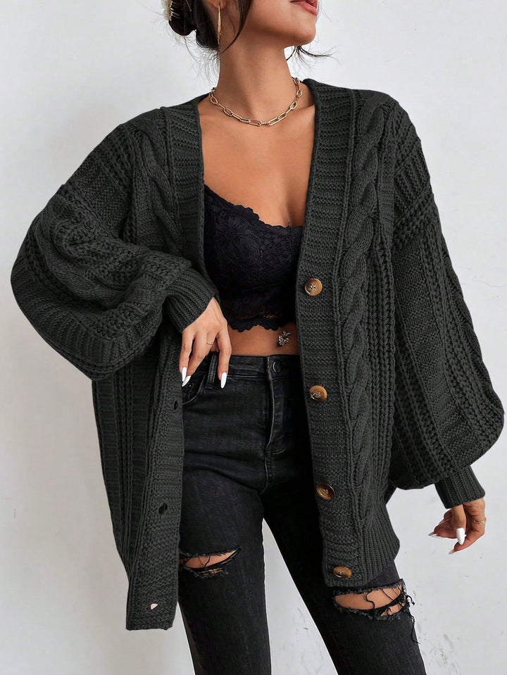 Fiammetta | Cardigan oversize a trecce