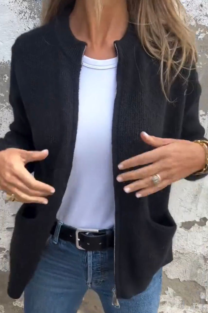 Linda | Cardigan dal design minimale con tasche