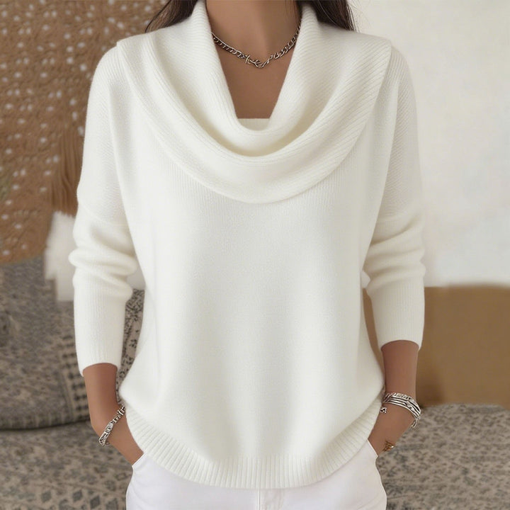 Juliette | Maglione con collo a drappeggio
