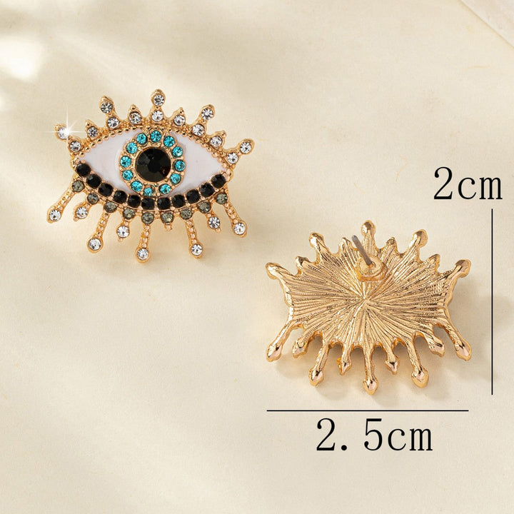 Orecchini con Occhio Turco e Strass