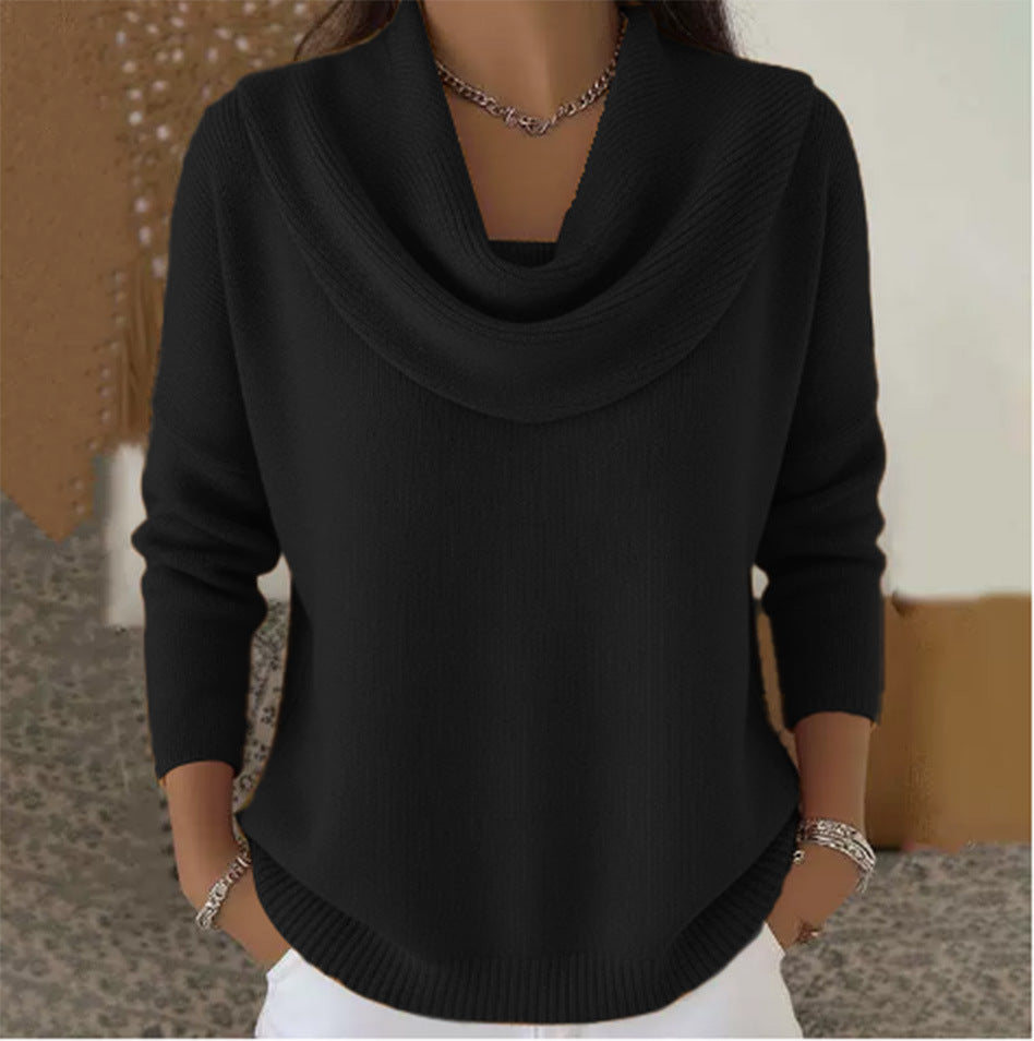 Juliette | Maglione con collo a drappeggio