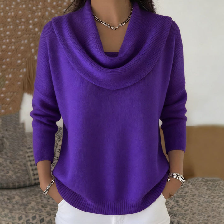 Juliette | Maglione con collo a drappeggio