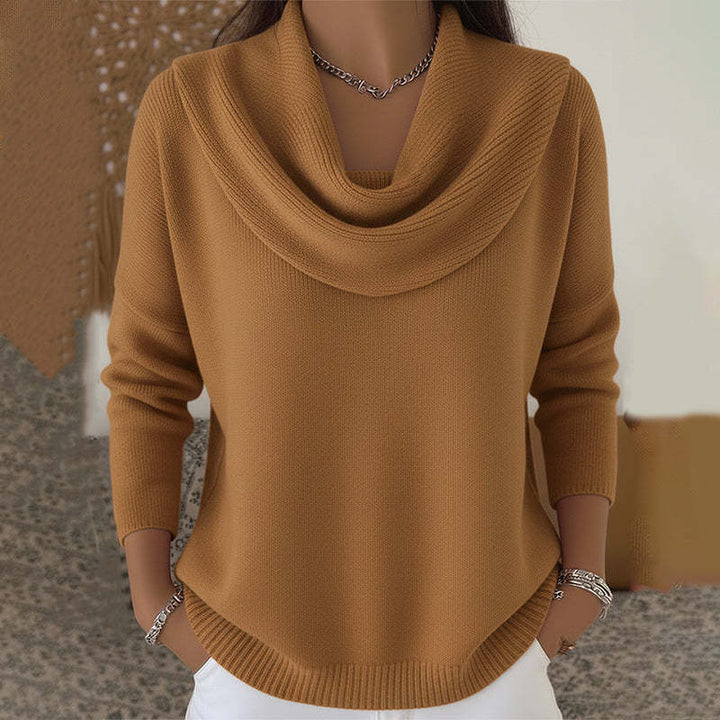 Juliette | Maglione con collo a drappeggio