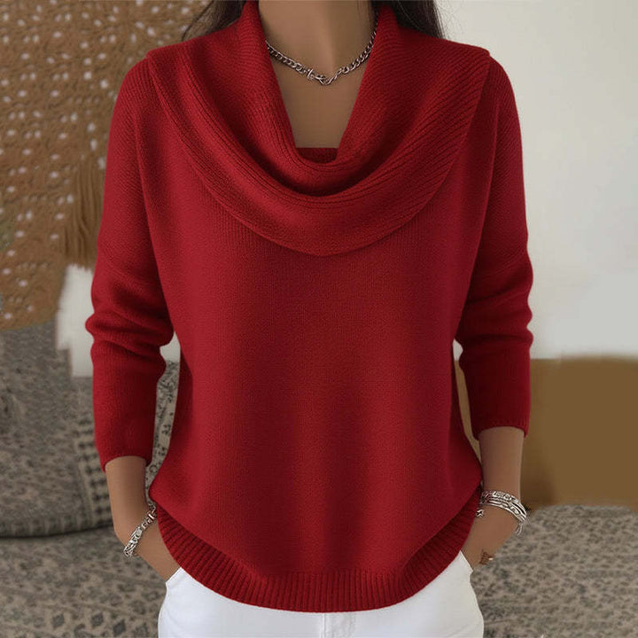 Juliette | Maglione con collo a drappeggio