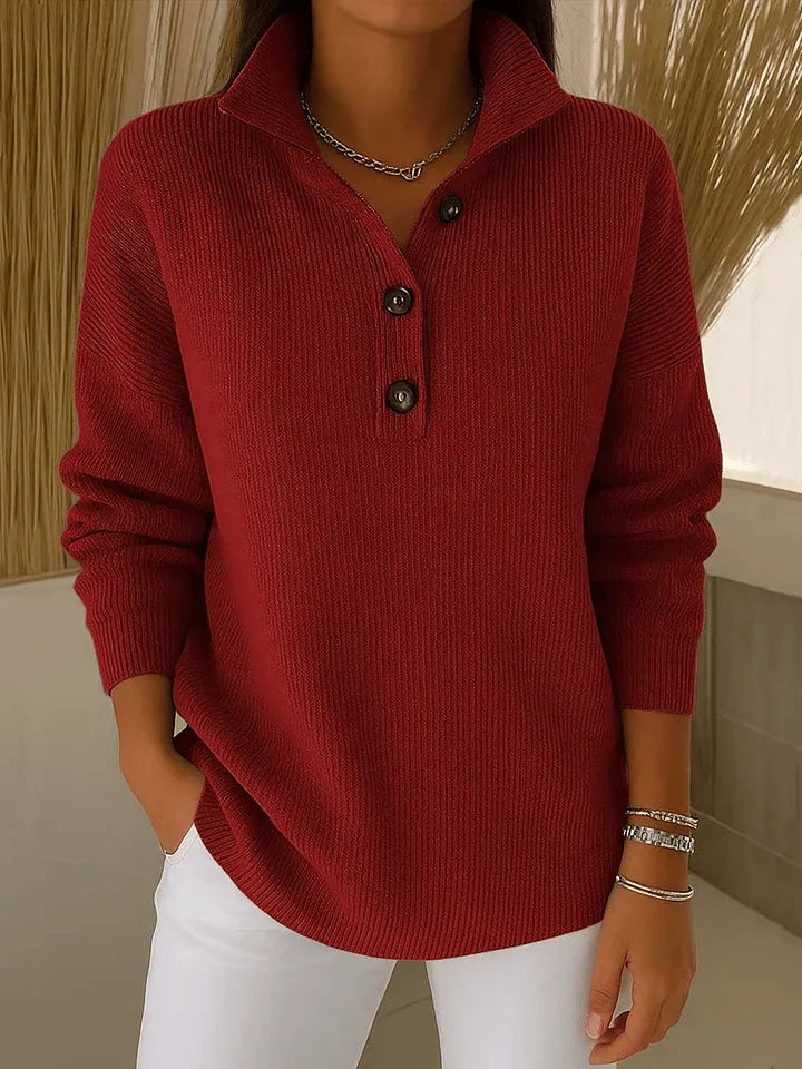 Florence | Maglione polo con scollo a V