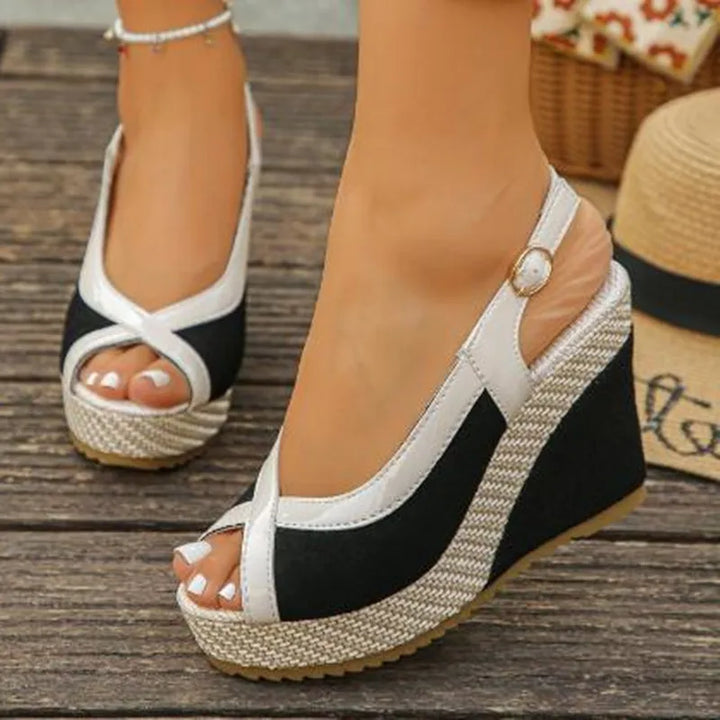 Sandali con zeppa Marina