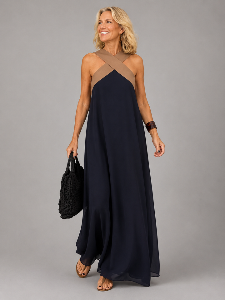 Velora | Abito lungo elegante a incrocio